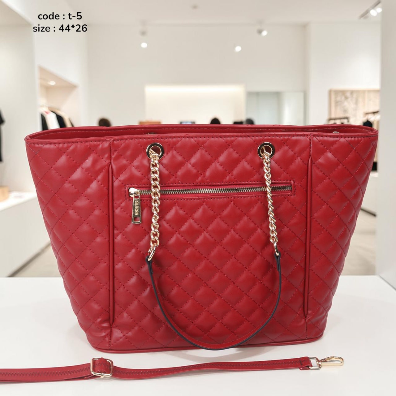 Guess Cessily Quilted Tote Bag - High copy
