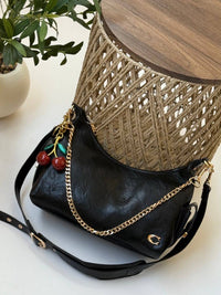 Coach Cherry Charm Hobo Shoulder Bag - Mirror