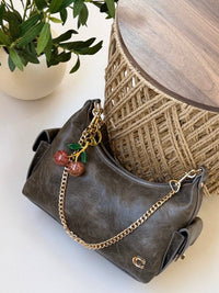 Coach Cherry Charm Hobo Shoulder Bag - Mirror