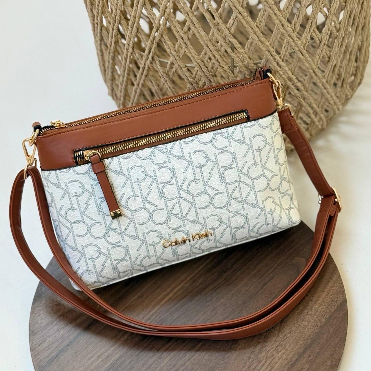 Calvin Klein Monogram Logo Cross body Bag - Code : 2528