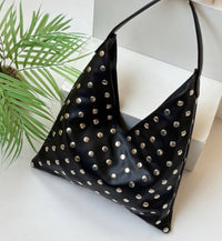 Studded Hobo Shoulder Bag - Code : 2566