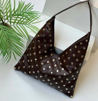 Studded Hobo Shoulder Bag - Code : 2566