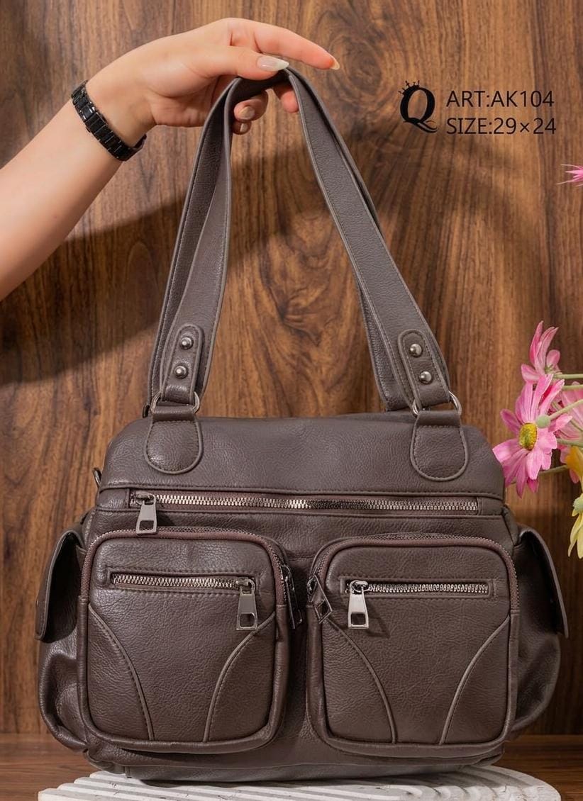 Vintage Multi-Pocket Shoulder Bag - High Copy