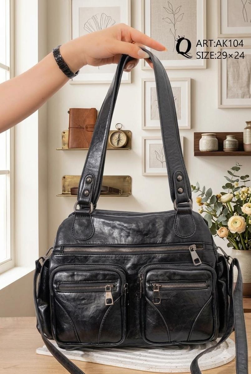 Vintage Multi-Pocket Shoulder Bag - High Copy