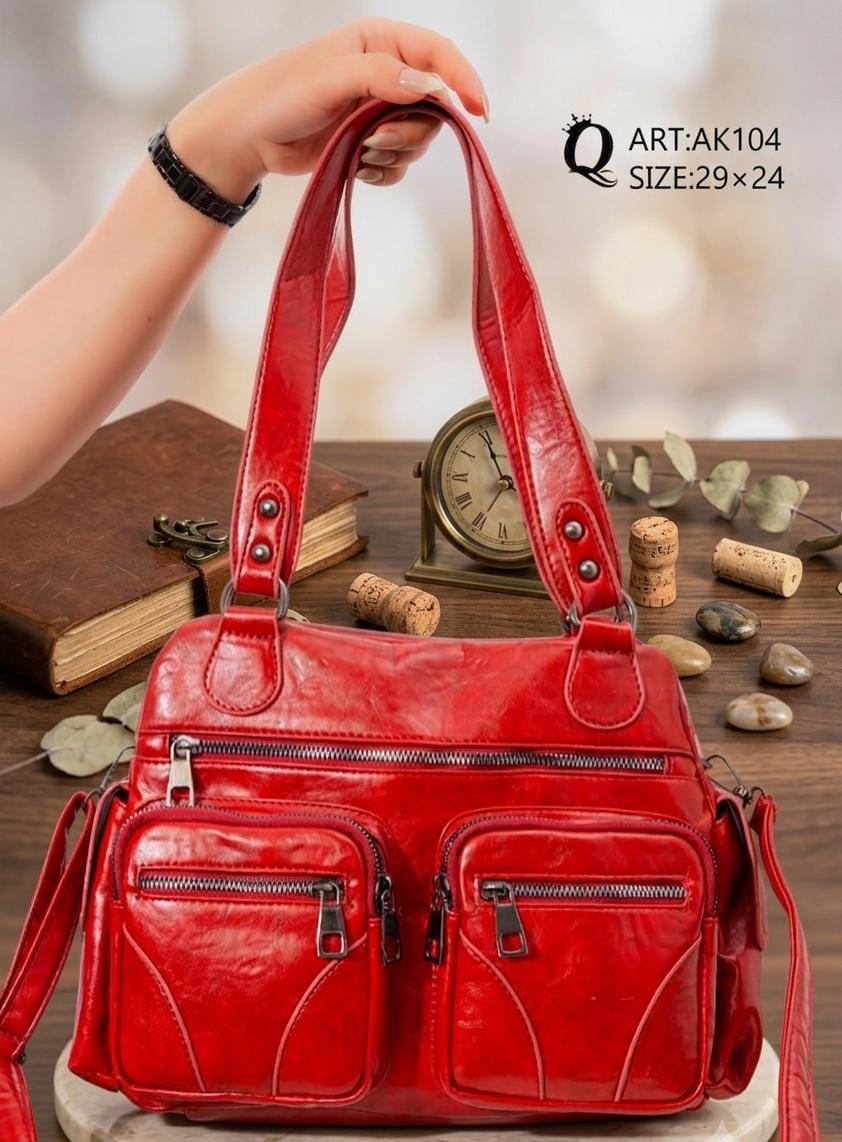 Vintage Multi-Pocket Shoulder Bag - High Copy