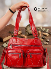 Vintage Multi-Pocket Shoulder Bag - High Copy