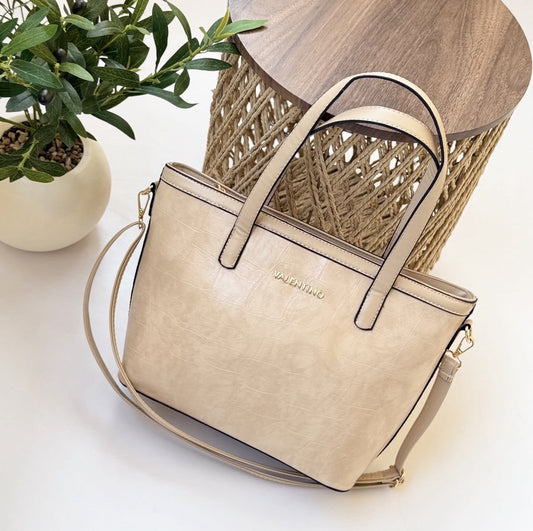 Valentino Croc-Texture Tote Bag - Code : 2654