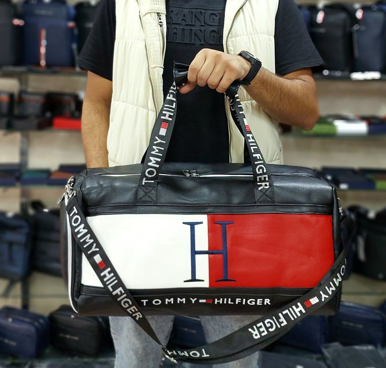 Classic Leather Gym Bag – Water proof - Mirror