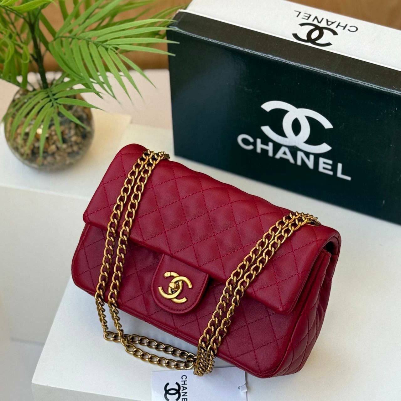 Chanel Classic Flap Bag With Box