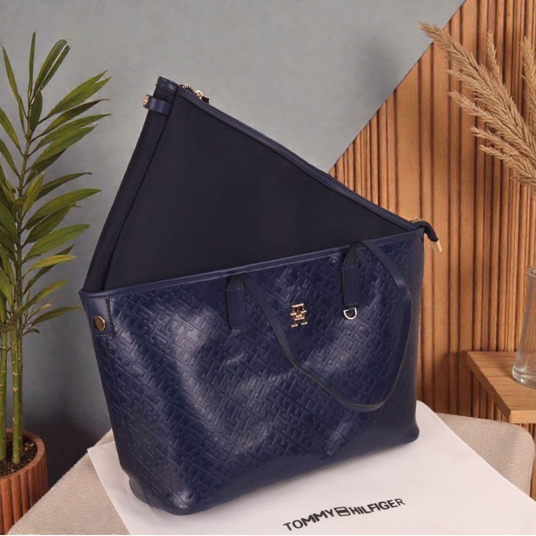 Embossed tote Bag -  Mirror