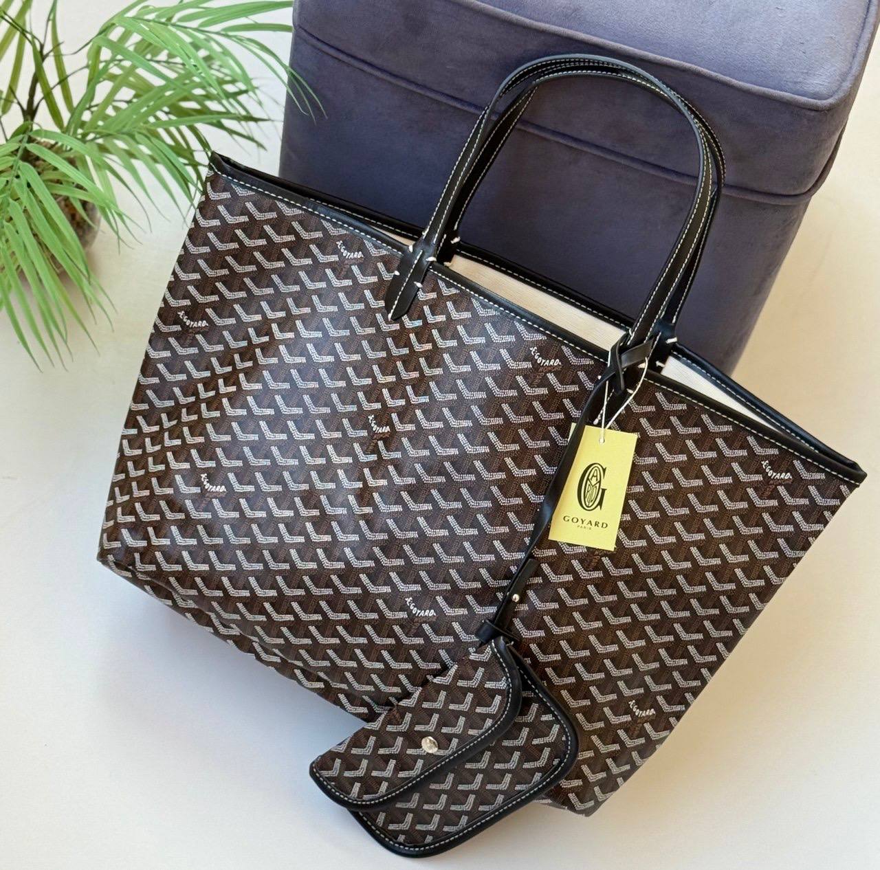 Monogram Shoulder Bag with Pouch - Mirror