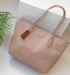 Coach City Tote in Polished Pebble Leather with Matching Pouch