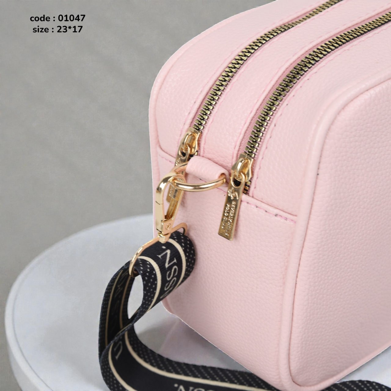 Polo Double Zip Shoulder Bag
