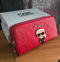 Big Karl Wallet double zipper - Mirror