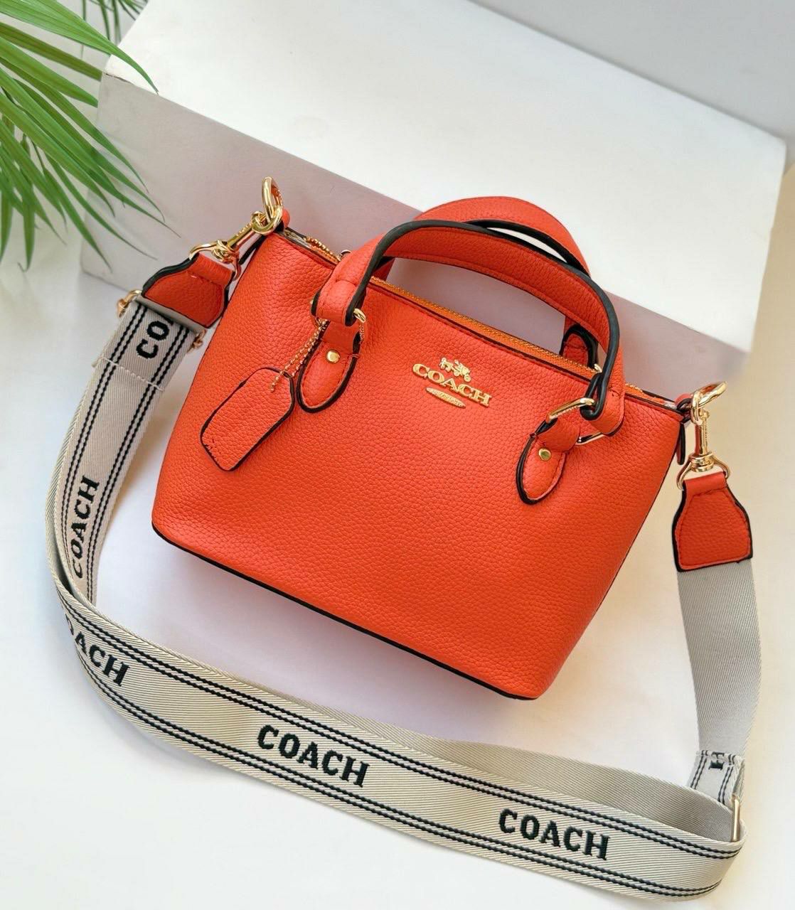 Coach Mini Rowan Satchel in Pebble Leather