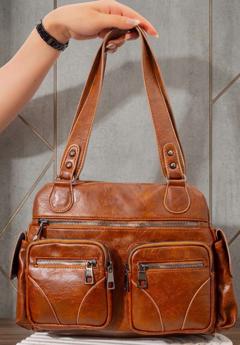 Vintage Multi-Pocket Shoulder Bag - High Copy