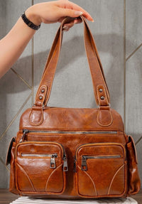 Vintage Multi-Pocket Shoulder Bag - High Copy