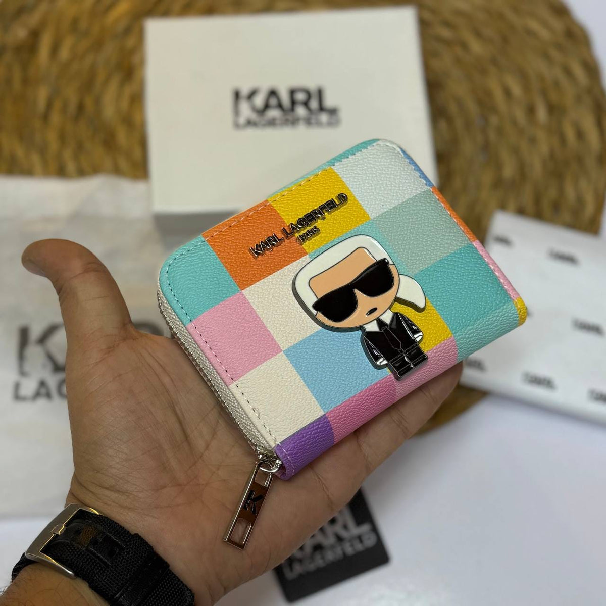 Small Karl Wallet - Mirror