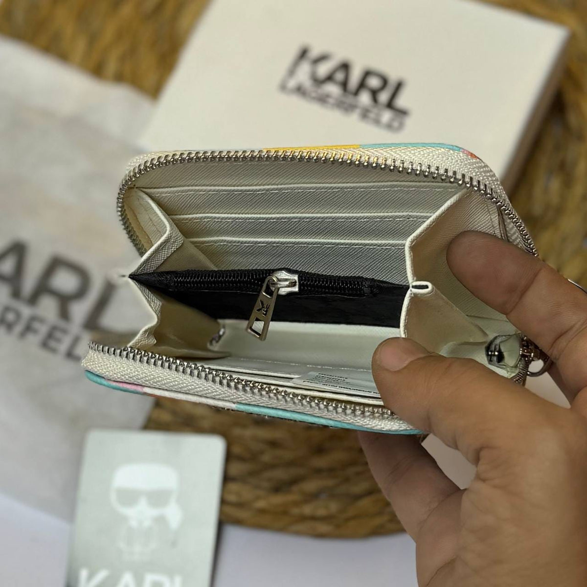 Small Karl Wallet - Mirror